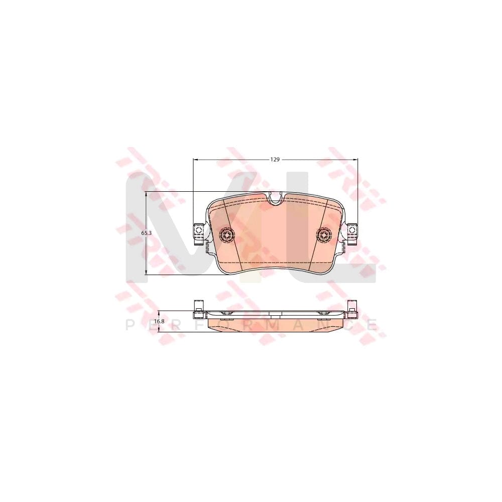 TRW Gdb2131 Brake Pad Set Prepared For Wear Indicator