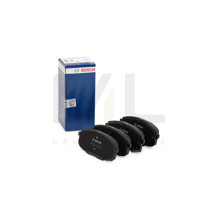 Bosch 0986424811 Brake Pad Set With Acoustic Wear Warning, With Anti-Squeak Plate, With Mounting Manual