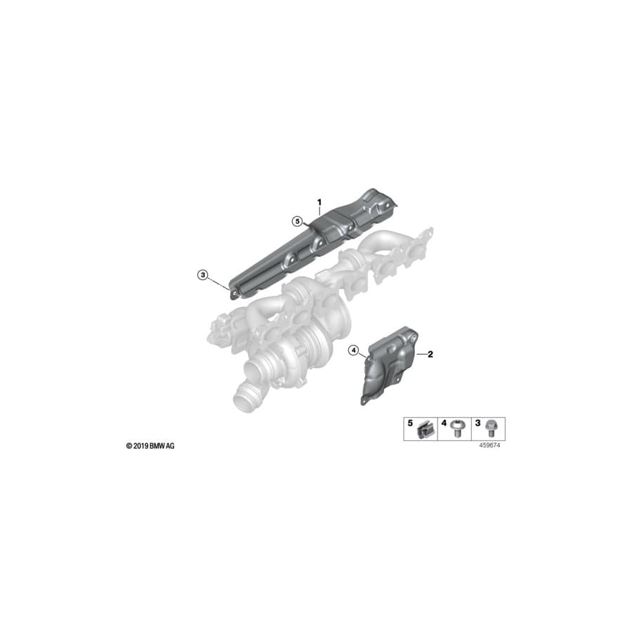 Genuine BMW 11657643179 G01 G02 F23 Heat Resistant Plate (Inc. 540i, M240iX & 740Li)