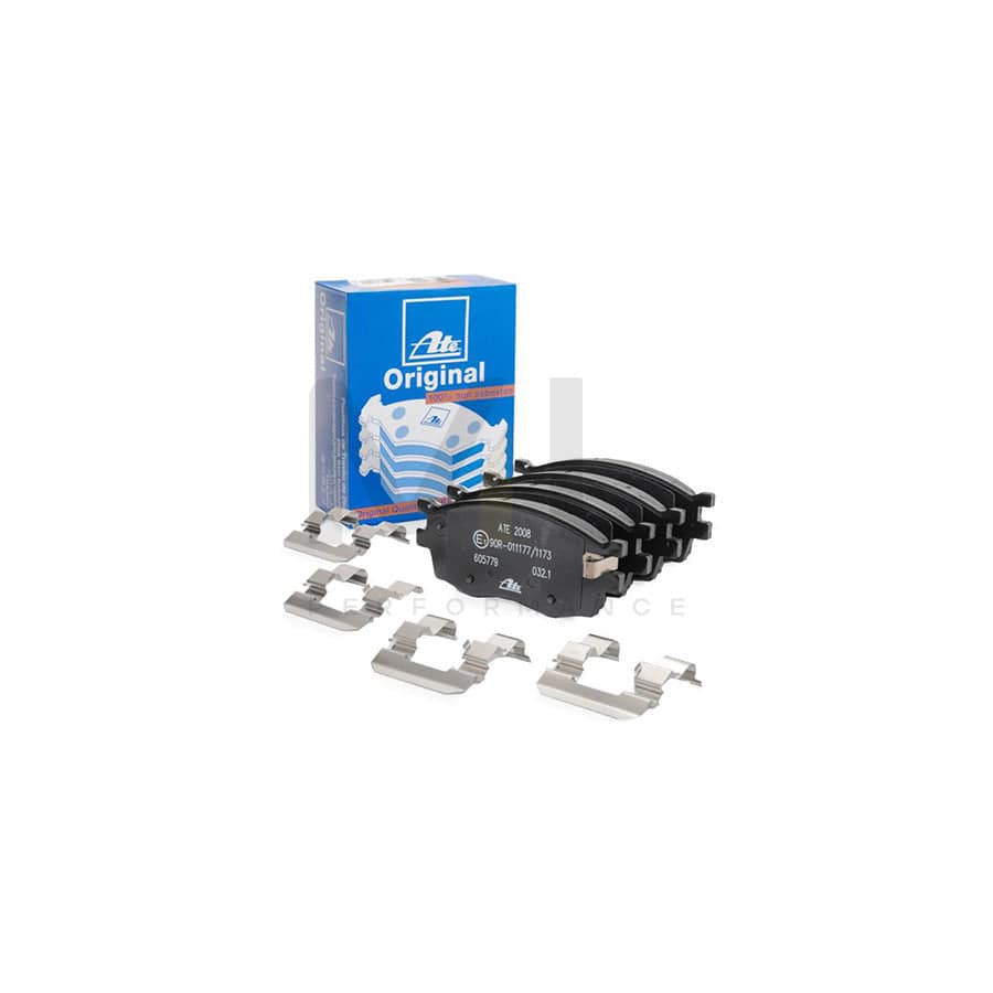 ATE 13.0460-5779.2 Brake pad set with acoustic wear warning, with accessories