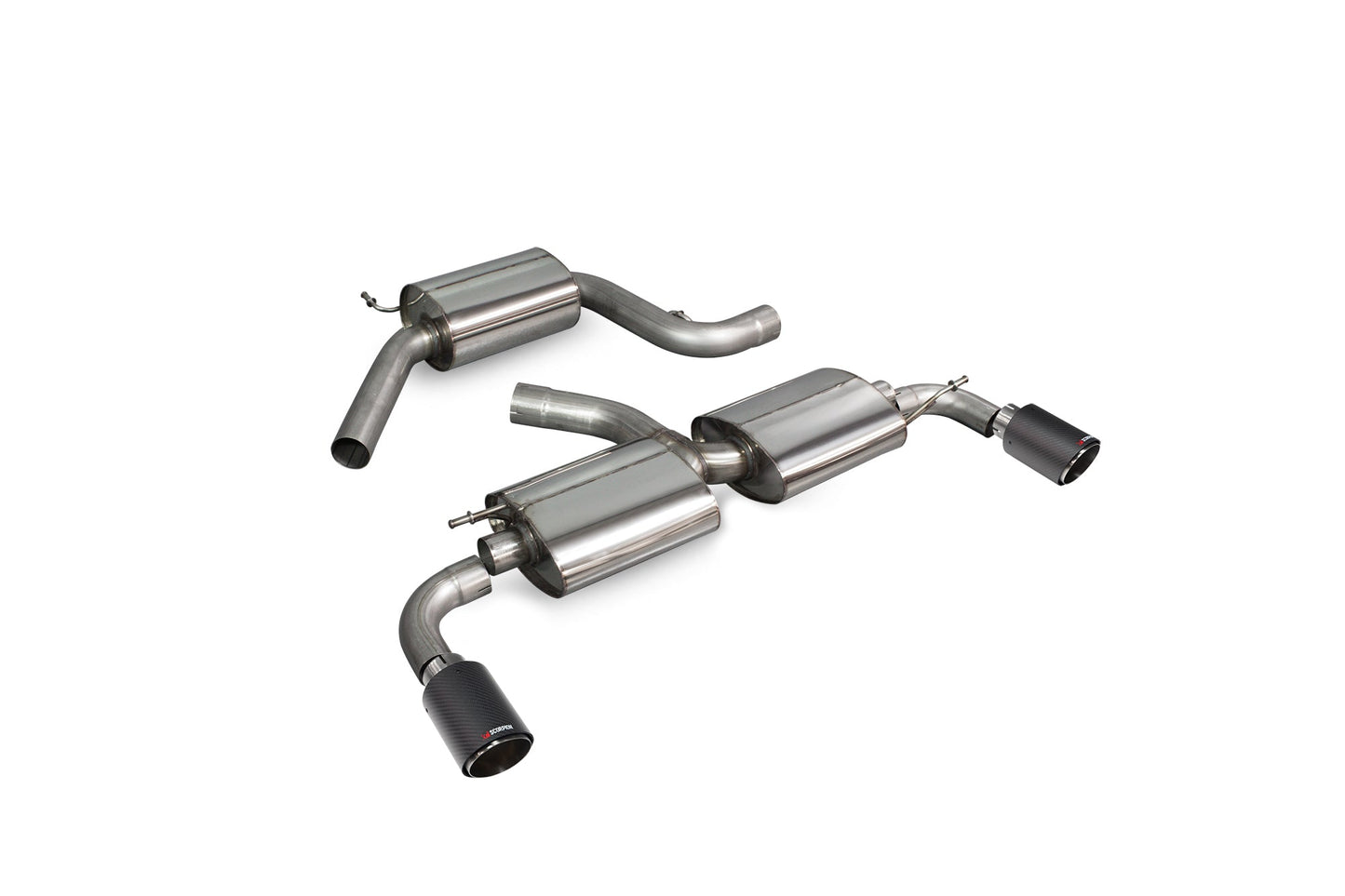 Scorpion SVW036CF VW Resonated Cat-Back System (Golf Mk6 Gti 2.0 Tsi & Edition 35) | ML Performance UK UK