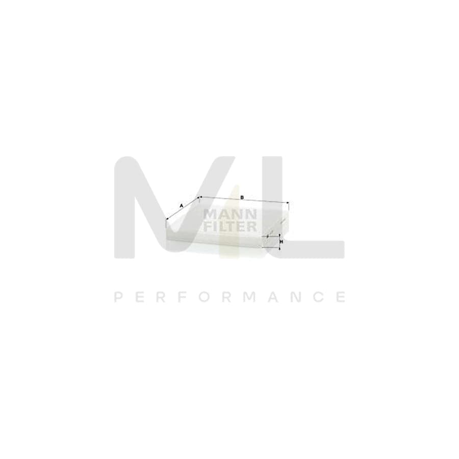 MANN-FILTER CU 2132 Pollen filter for SMART FORTWO Particulate Filter