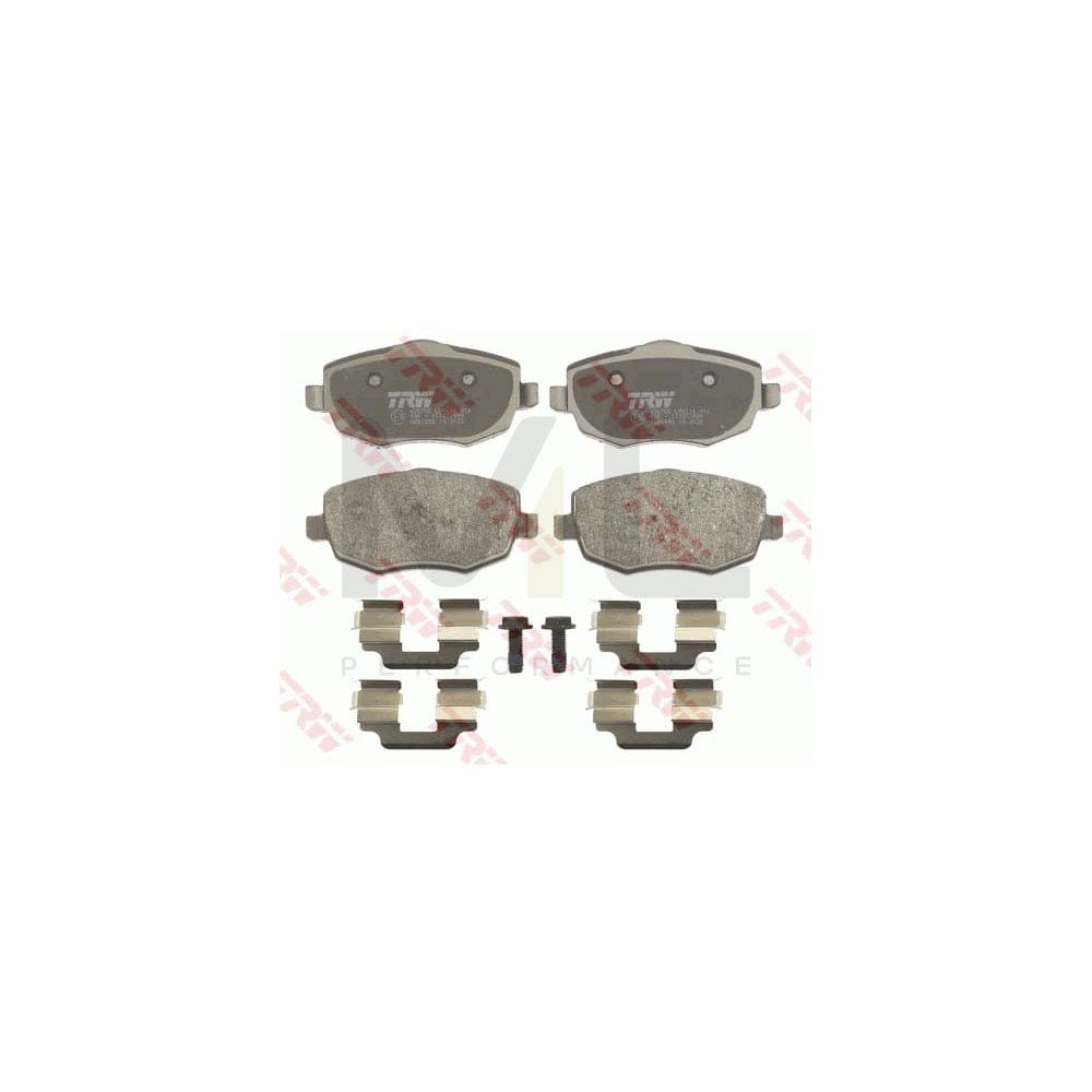 TRW Gdb1592 Brake Pad Set For Lancia Ypsilon Ii (843) Not Prepared For Wear Indicator, With Brake Caliper Screws, With Accessories