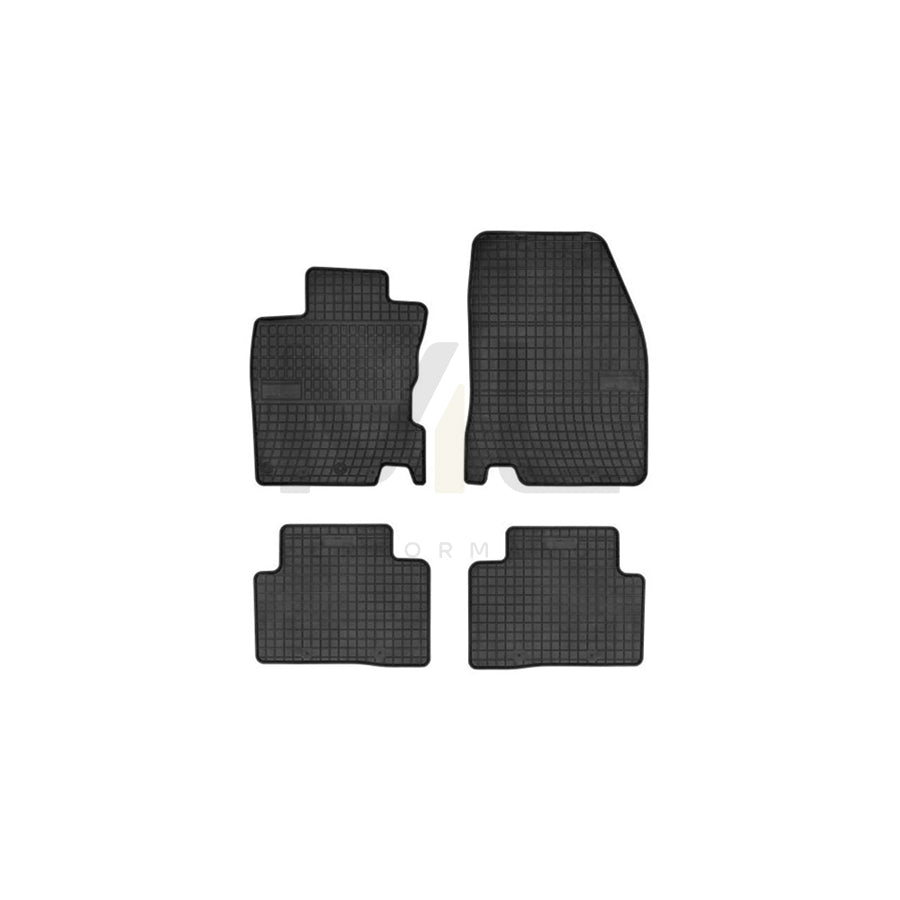 FROGUM Tailored 0457 Floor mat set for NISSAN Qashqai II (J11) Elastomer, Front and Rear, Quantity: 4, Black, (LHD)