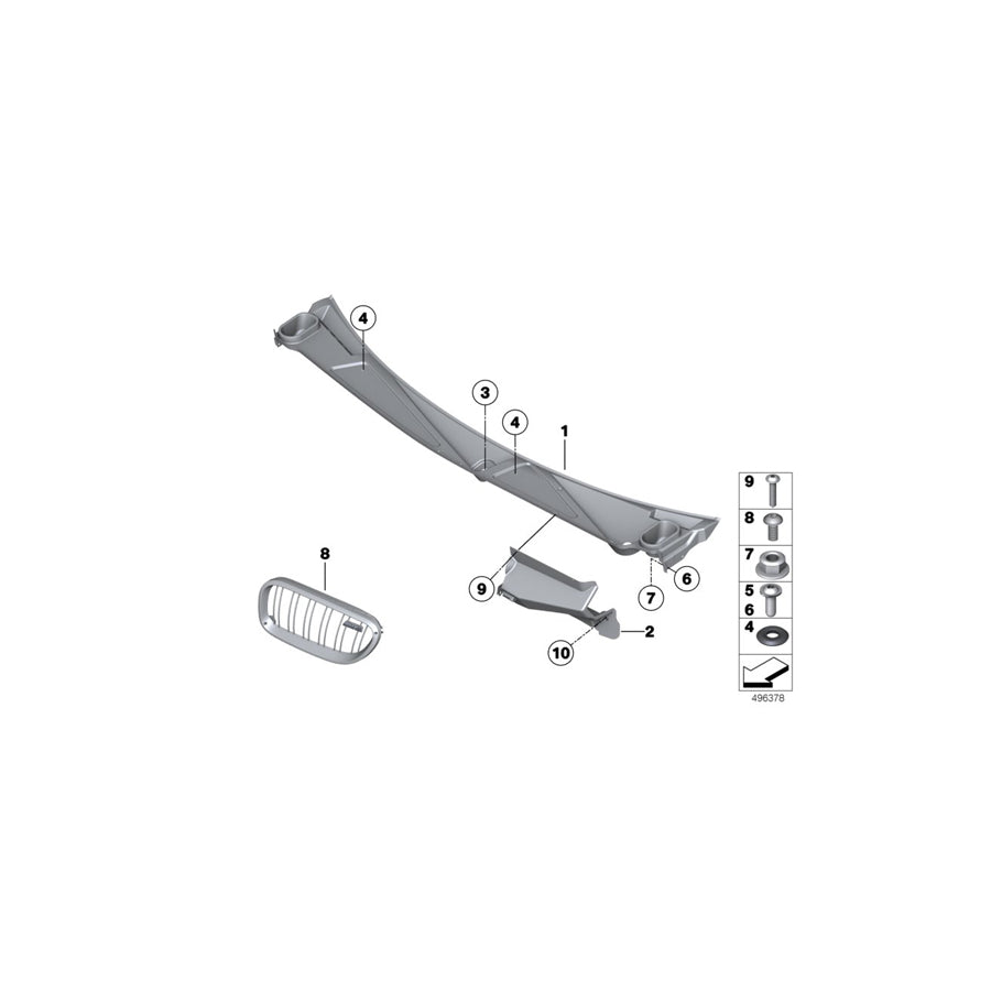 Genuine BMW 12607762719 Edge Protection (Inc. M6 GT3)