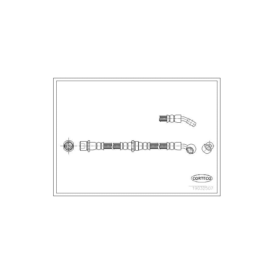 Corteco 19032507 Brake Hose for Subaru Forester I (Sf)