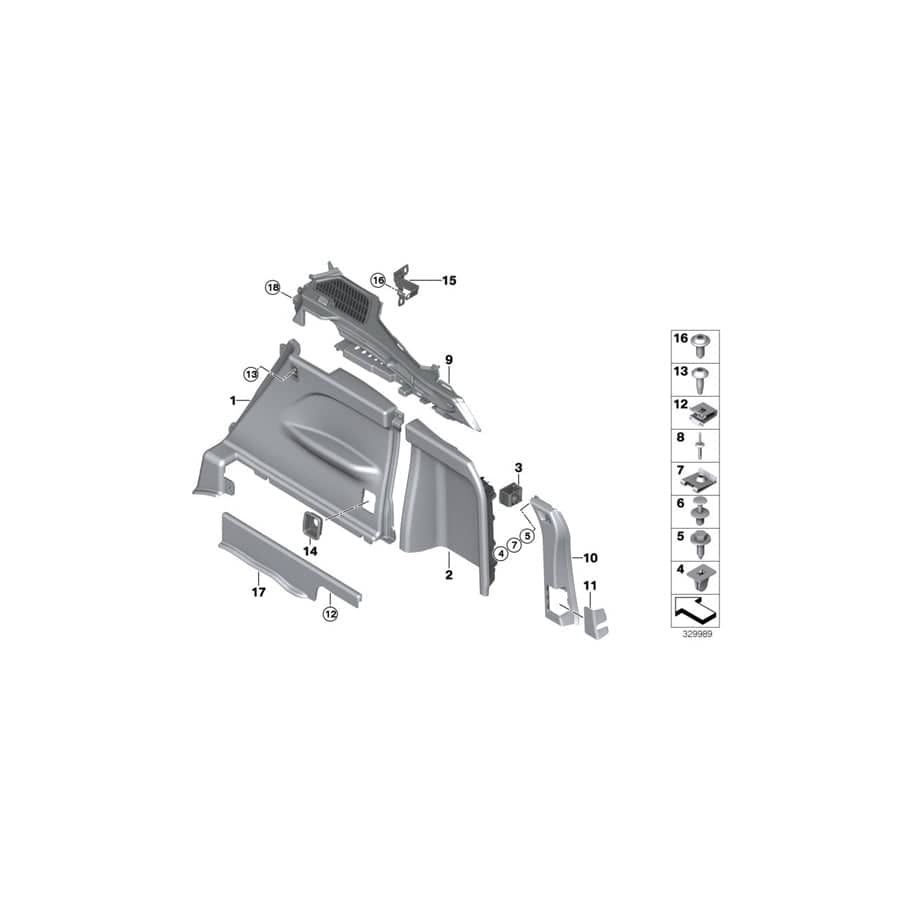 Genuine BMW 51477326438 F15 Covering Right CANBERRABEIGE (Inc. X5)