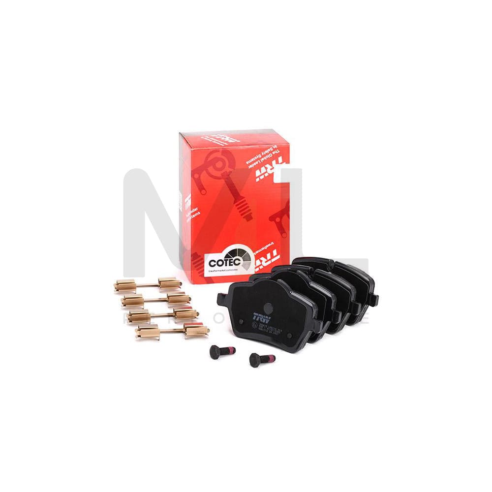 TRW Cotec Gdb1712 Brake Pad Set Prepared For Wear Indicator, With Brake Caliper Screws, With Accessories