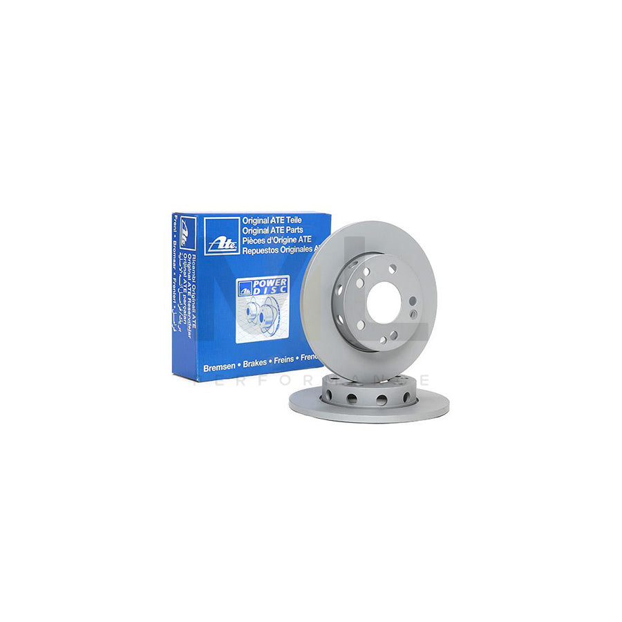 ATE 24.0111-0137.1 Brake Disc suitable for MERCEDES-BENZ 190 (W201) Solid, Coated, with bolts/screws - 1 piece