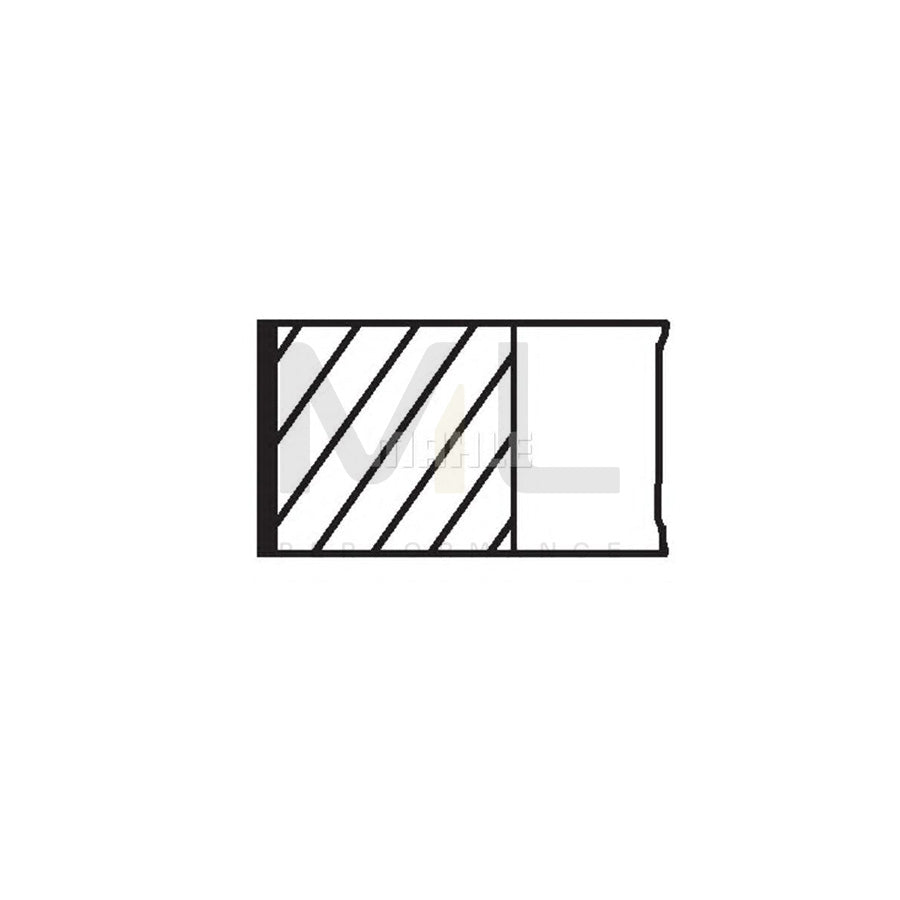 MAHLE ORIGINAL 049 27 V0 Piston Ring Kit Cyl.Bore: 76,7mm | ML Performance Car Parts