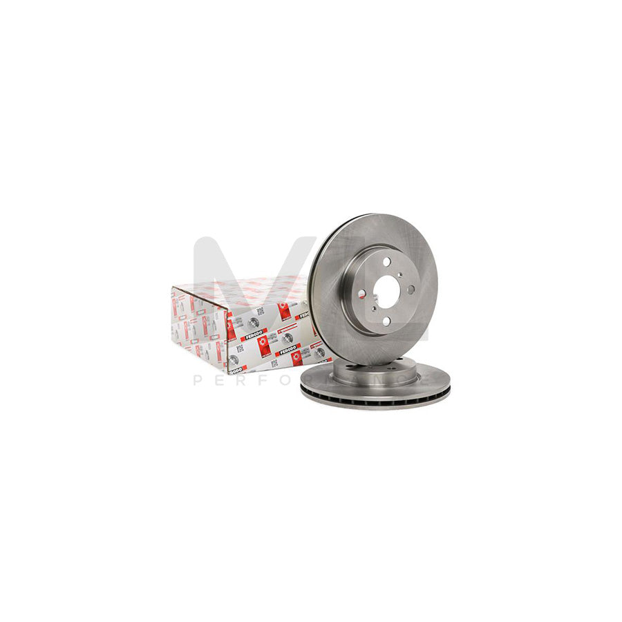 Ferodo Premier DDF1587 Brake Disc Vented, Without Bolts/Screws - Pair