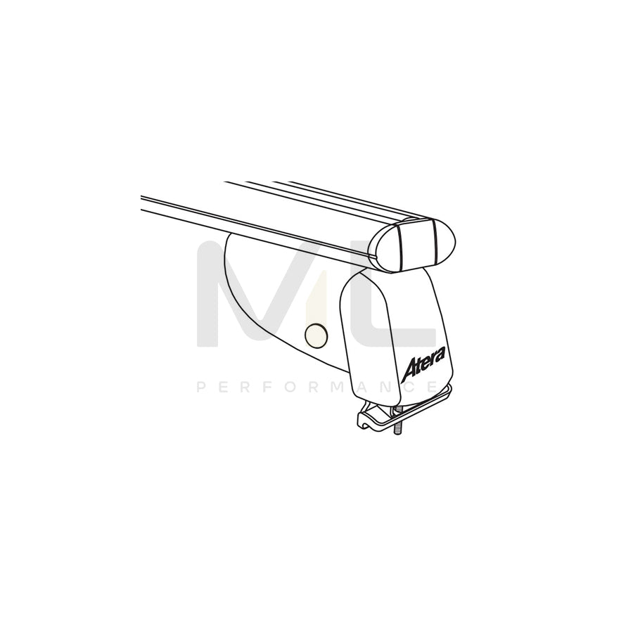 Atera Signo 045326 Roof bars for Audi Q7 (4MB) for cars without rails, 122 cm, 100 kg, Aluminium
