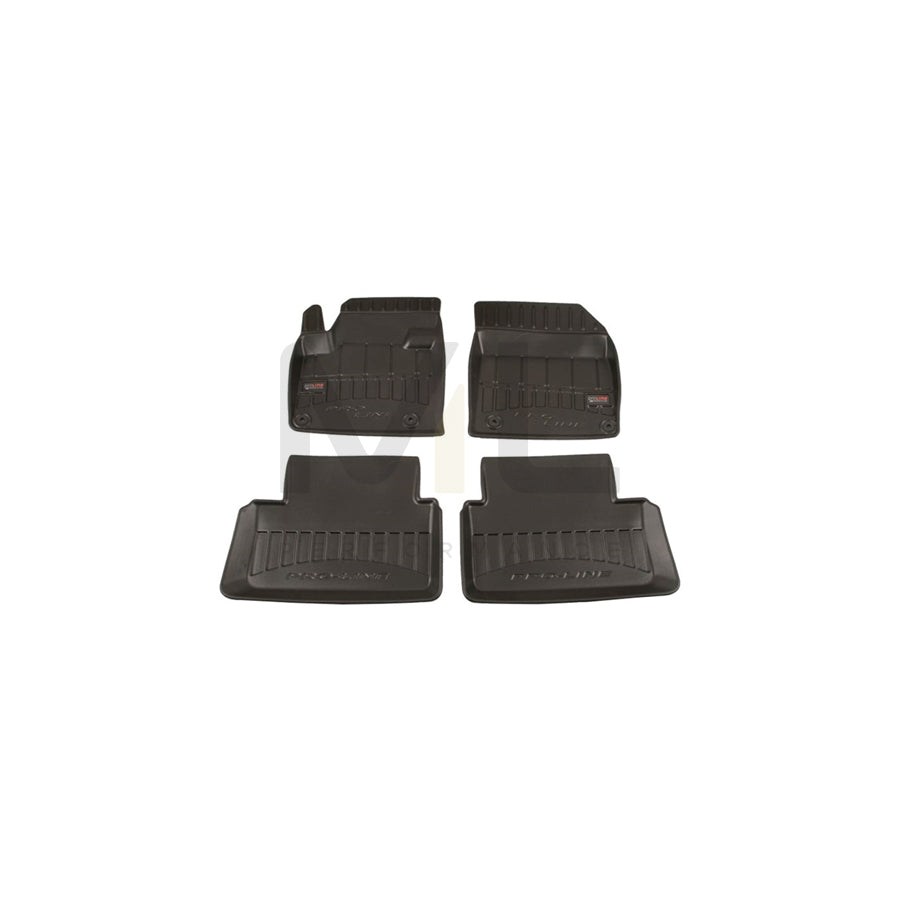 FROGUM 3D408715 Floor mat set Elastomer, Front and Rear, Quantity: 4, Black