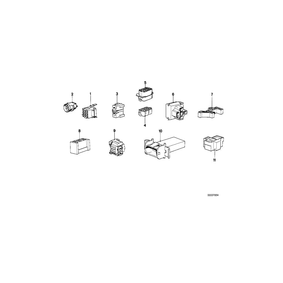 Genuine BMW 61131352234 E21 E24 E23 Plug Terminal For Head Light (Inc. 732i, 520i & R60/5)