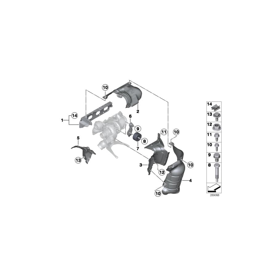 Genuine BMW 11657615374 F21 F20 F30 Bracket, Vibration Absorber (Inc. 116i, 114i & 120i)