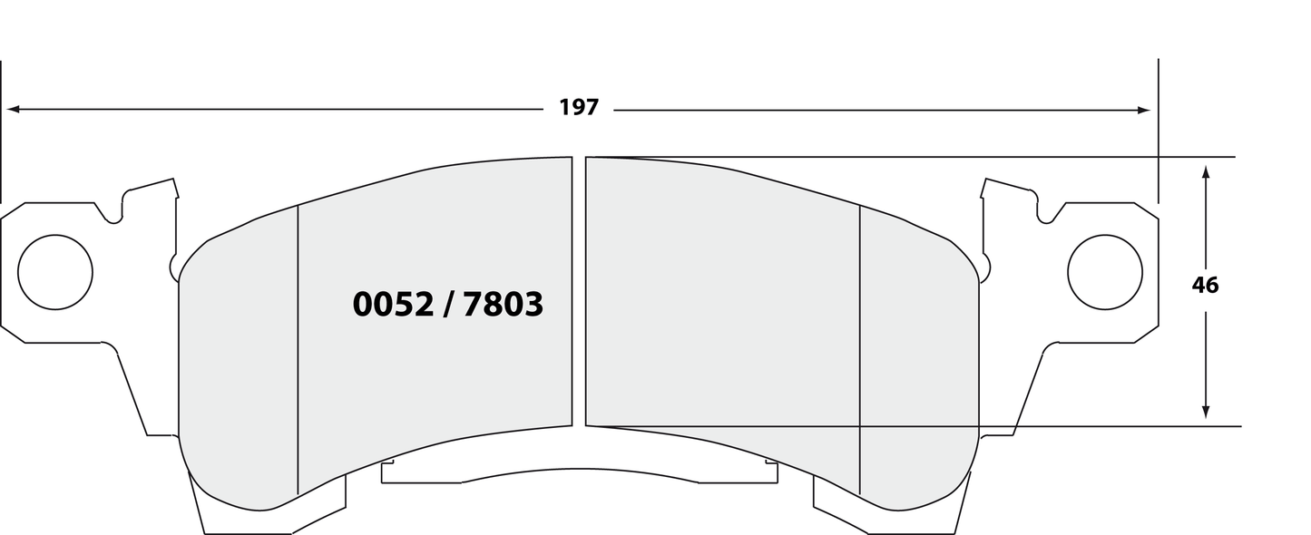 PFC 0052.22 BRAKE PADS Z-RATED CARBON METALLIC GM SAFARI VAN 91-00