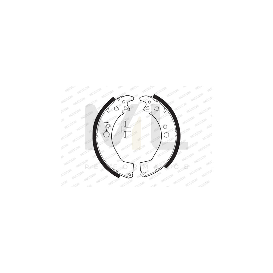 Ferodo Premier FSB116 Brake Shoe Set With Accessories