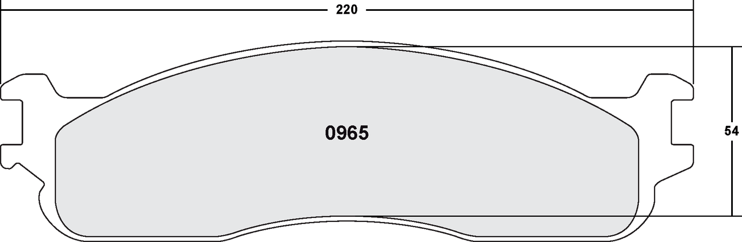 PFC 0965.10 FRONT BRAKE PADS DODGE RAM 1500 PICKUP 06-08