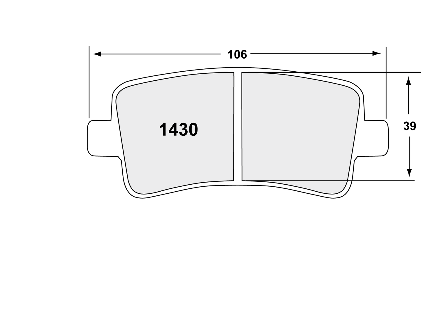 PFC 1430.22 BRAKE PADS Z-RATED CARBON METALLIC REAR CHEVROLET IMPALA 2014