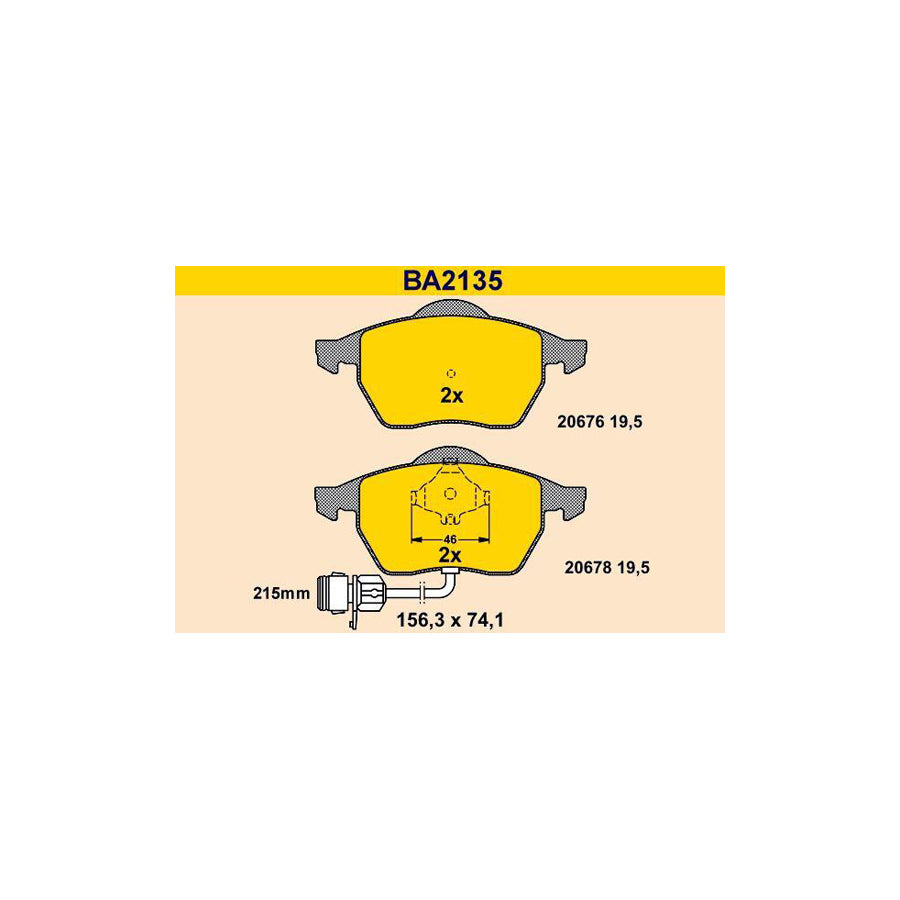 Barum Ba2135 Brake Pad Set