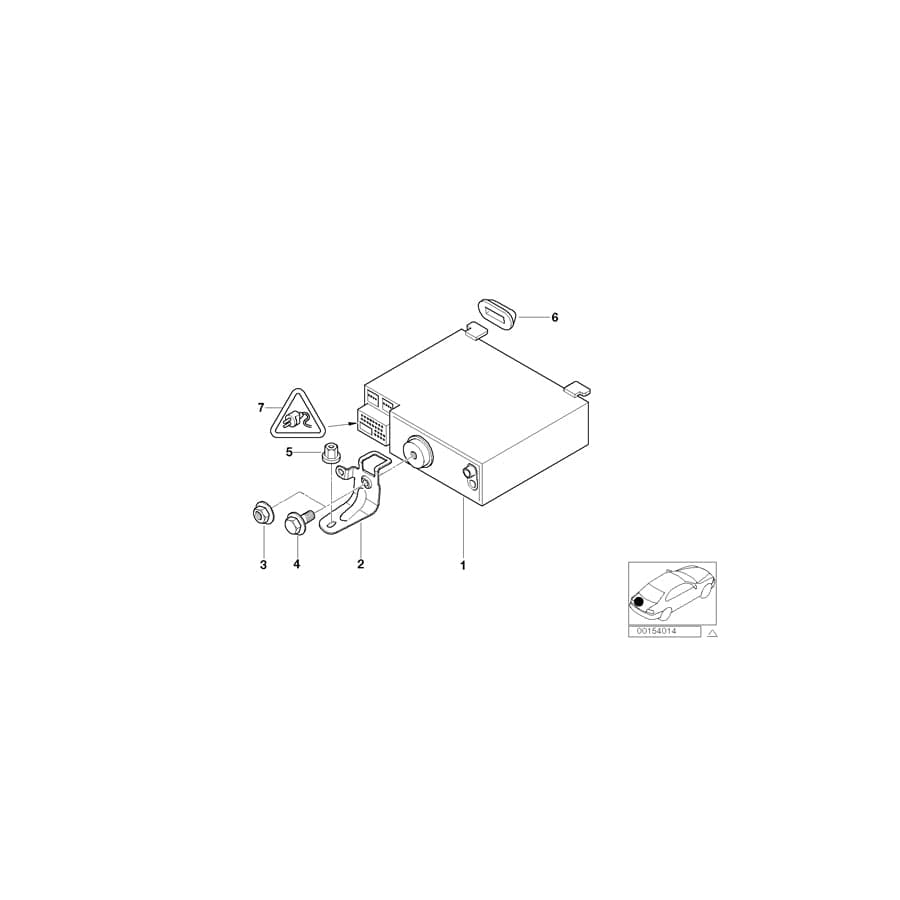 Genuine BMW 65126976964 E39 E46 E53 Exch. Radio Bmw Professional TMC (Inc. 330Cd, 318td & 535i)
