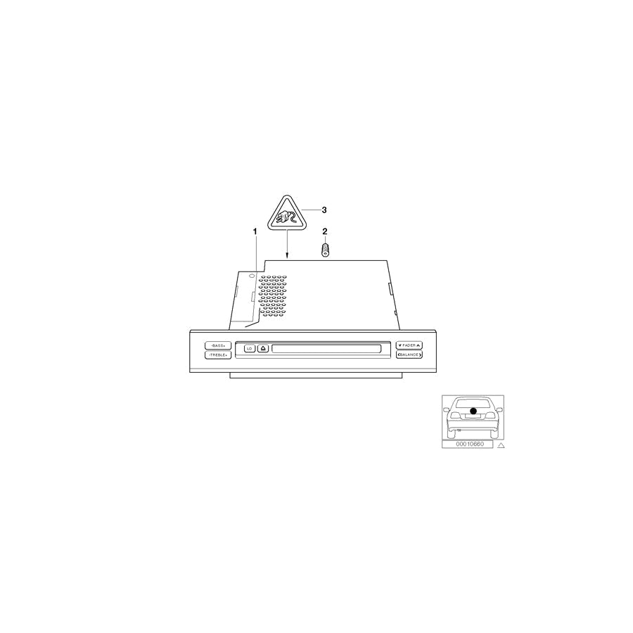 Genuine BMW 65126961219 E39 E53 Exch. Radio Bmw Business Cd (Inc. 520d, 525d & X5 4.4i)