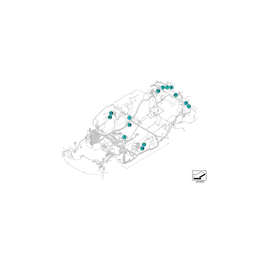 Genuine BMW 61130056943 F40 G06 G20 Contact Bushing Nanomqs With Cable 0,22-0,35mm² AG (Inc. 330dX, X6 30dX & 750LiX)