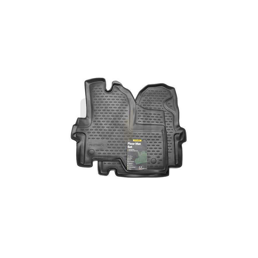RIDEX Tailored 215A0089 Floor mat set for IVECO Daily IV Box Body / Estate Elastomer, Front, Quantity: 3, Black