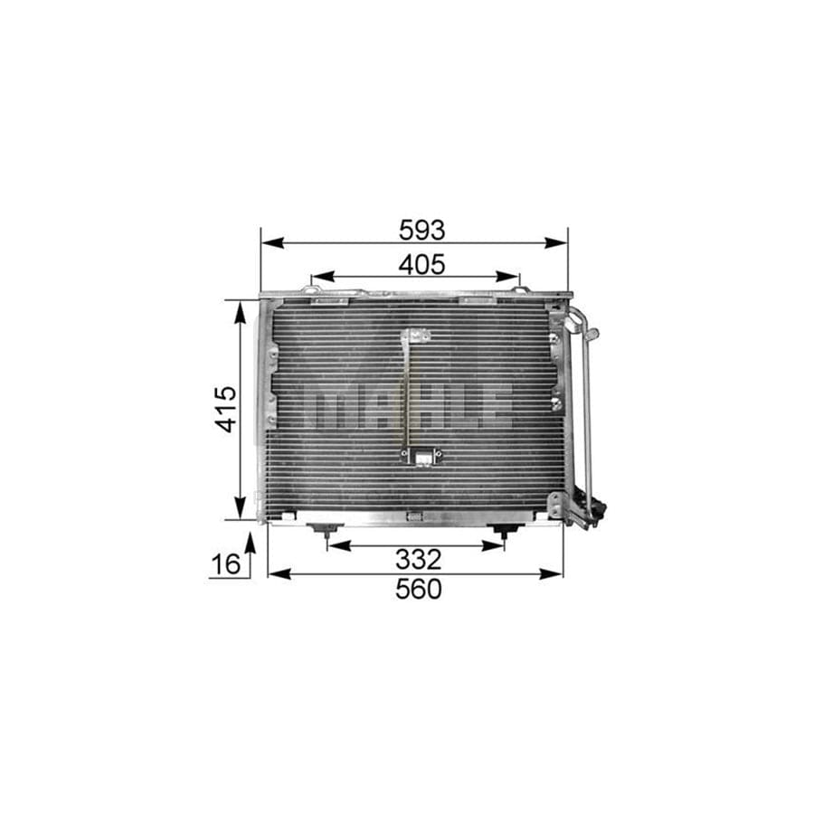 MAHLE ORIGINAL AC 168 000P Air conditioning condenser without dryer | ML Performance Car Parts