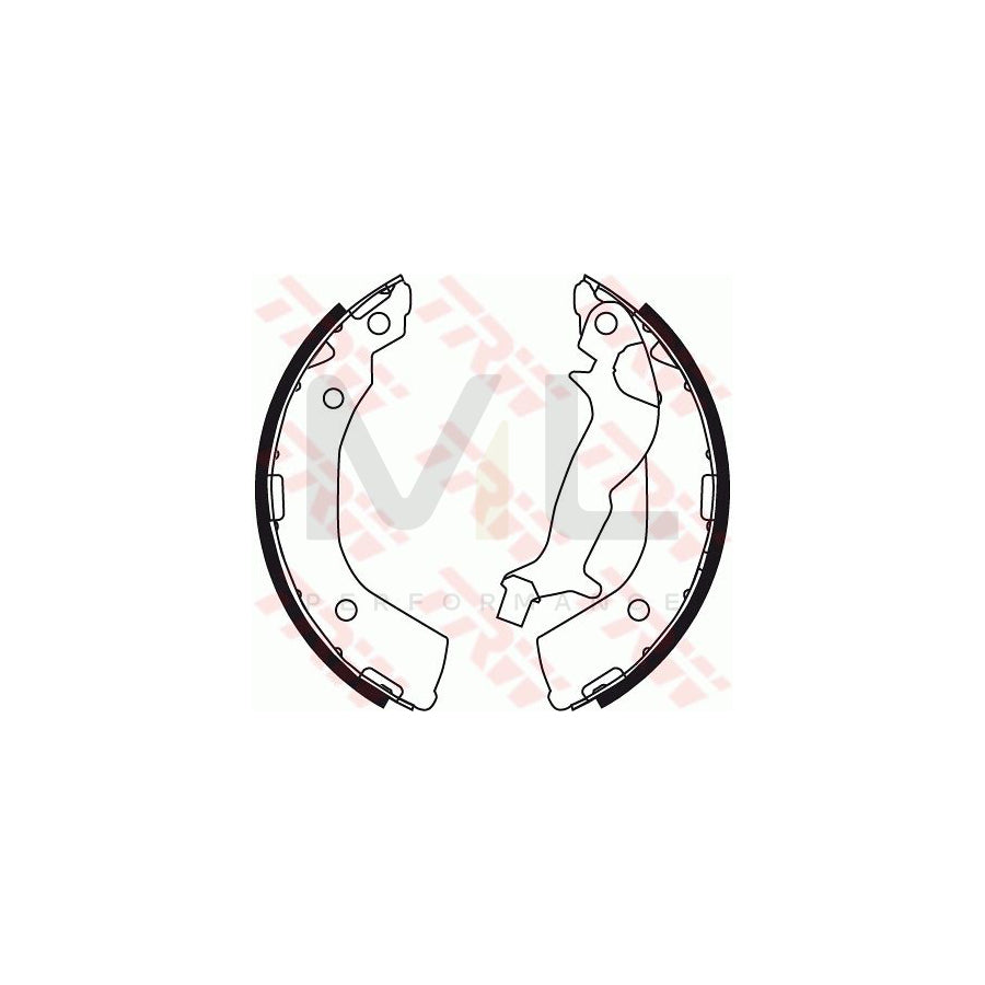 TRW GS8737 Brake Shoe Set for HYUNDAI Getz (TB)