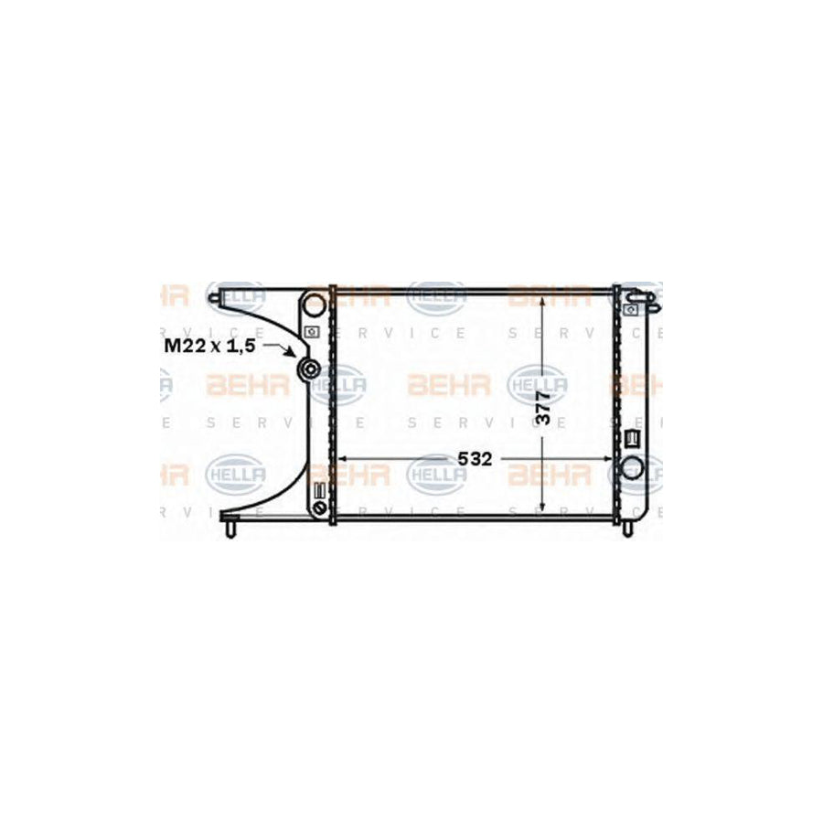 Hella 8MK 376 771-251 Engine Radiator