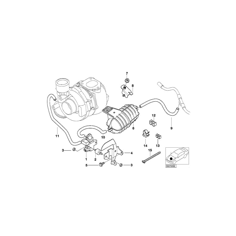 Genuine BMW 11657791500 E53 Holder (Inc. X5 3.0d)