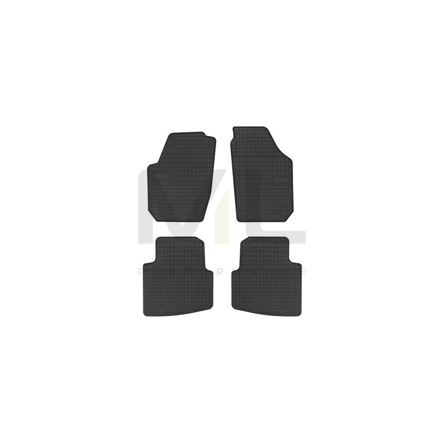 FROGUM Tailored 0363 Floor mat set for SKODA Roomster (5J) Elastomer, Front and Rear, Quantity: 4, Black, (LHD)