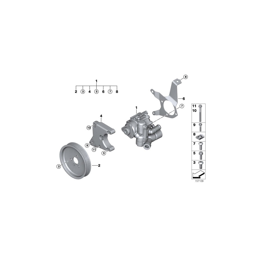 Genuine BMW 13537823254 E91 E90 Guard Plate, Fuel Lines (Inc. 335d)