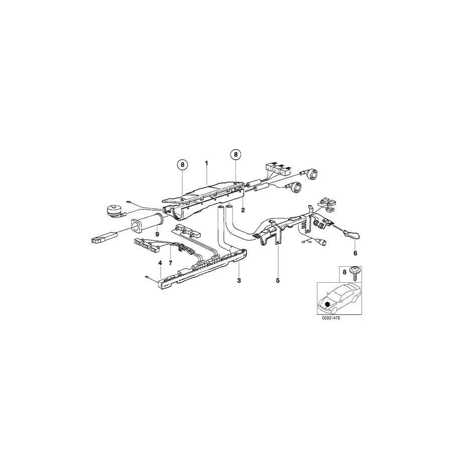 Genuine BMW 12521724711 E36 Self Tapping Screw 4X16 (Inc. Z3 M)