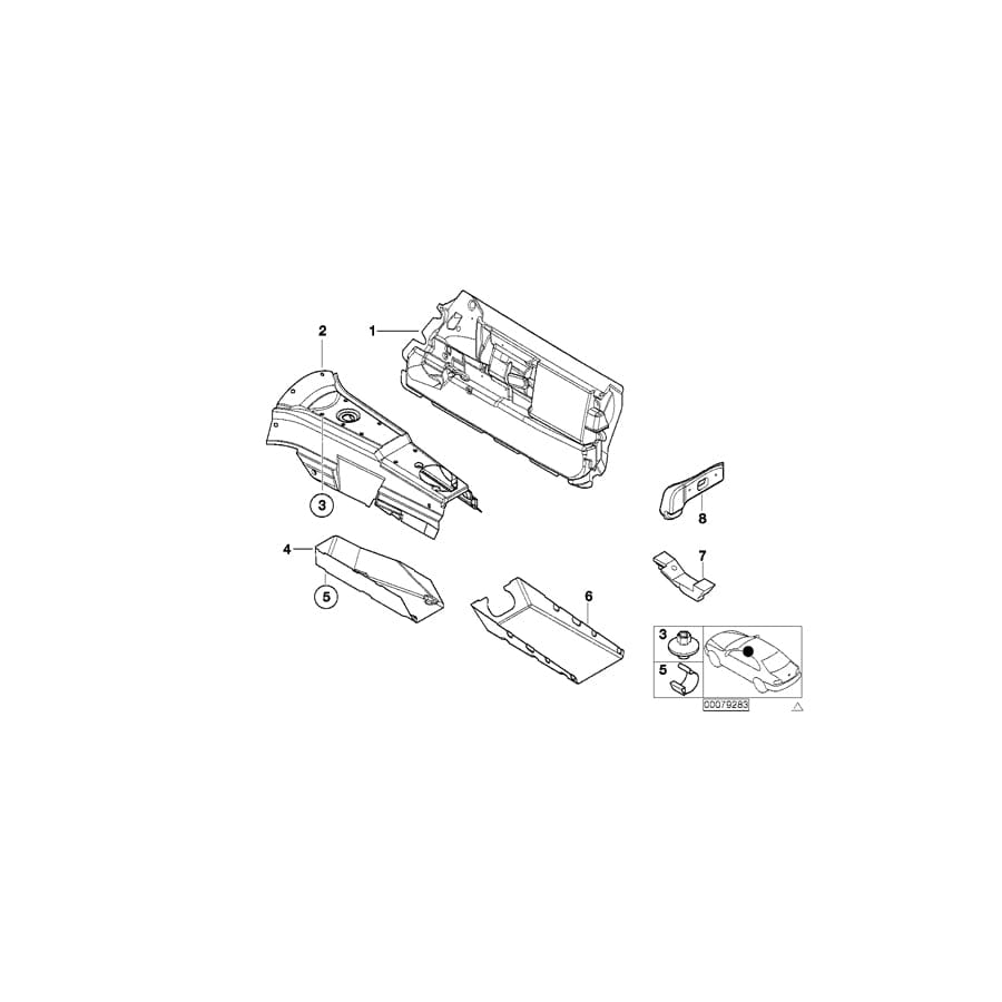 Genuine BMW 51488264210 E52 Sound Insulation, Loudspeaker, Right (Inc. ALPINA V8 & Z8)