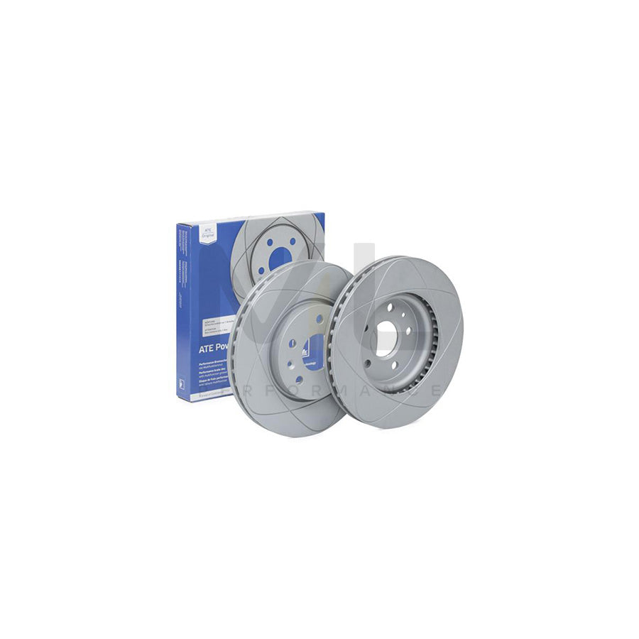 ATE PowerDisc 24.0330-0209.1 Brake Disc Vented, Coated, High-carbon, with bolts/screws - 1 piece