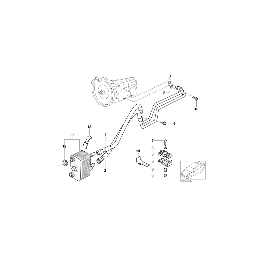 Genuine BMW 32416758253 E53 Holder (Inc. X5 3.0d)