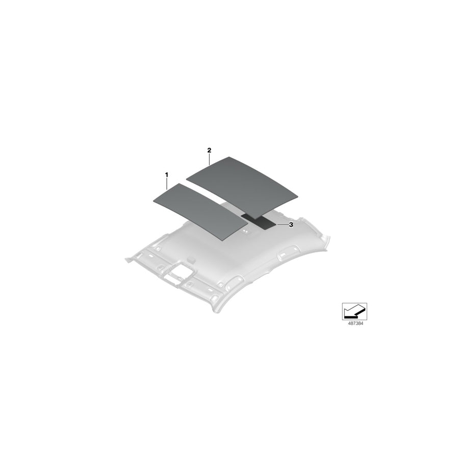 Genuine BMW 51487433280 G20 G21 Sound Insulating Roof Rear (Inc. 320i, 318d & 330i)
