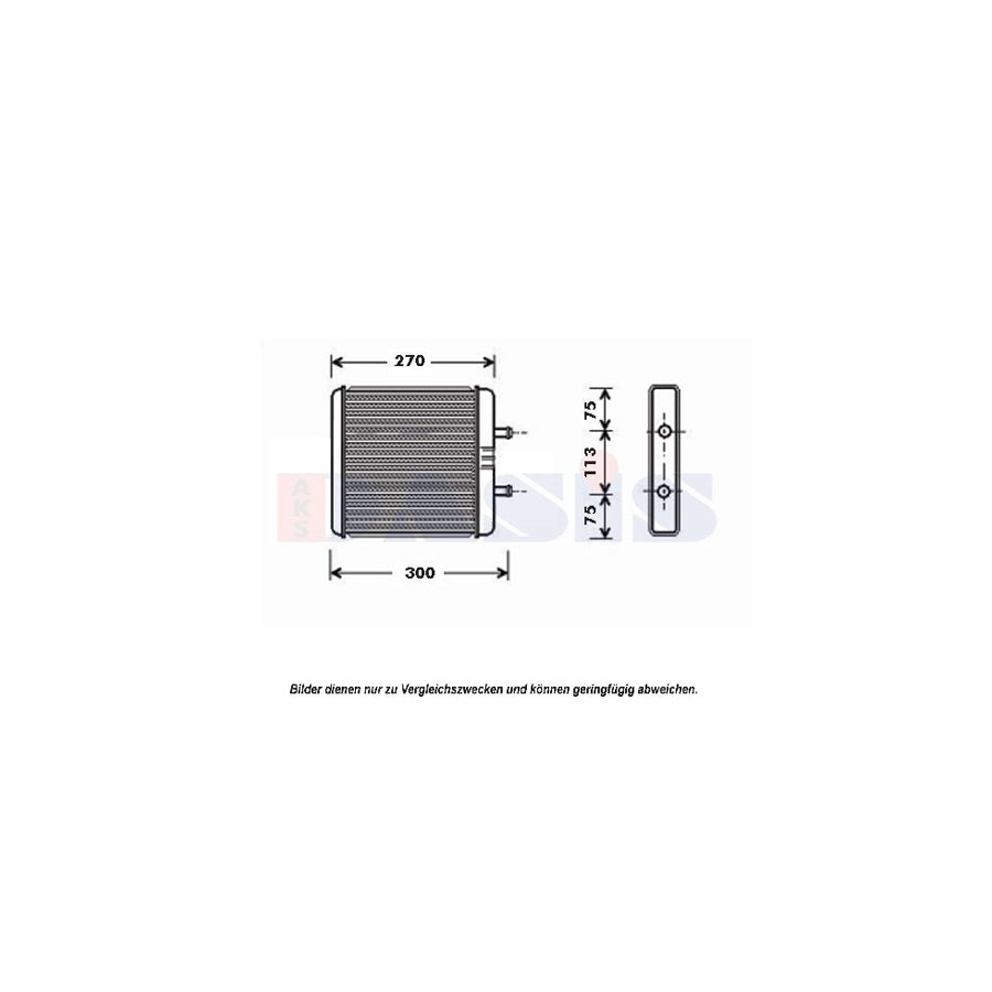 AKS Dasis 409003N Heater Matrix for Iveco Daily