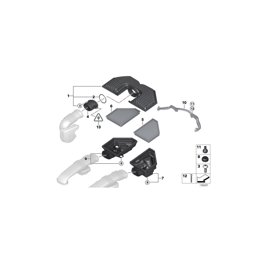 Genuine BMW 13717558729 E70 O-Ring (Inc. X5 4.8i)