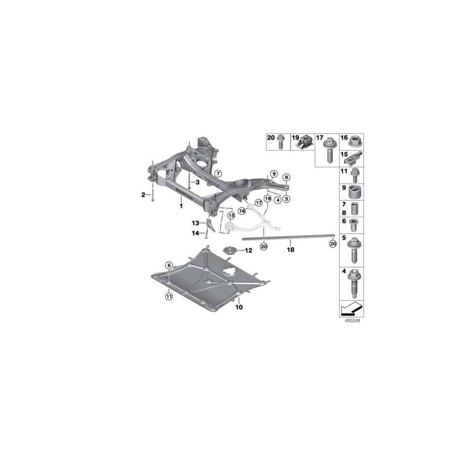 Genuine BMW 07146883436 G29 Asa Screw M12X1.5X173 (Inc. Z4)