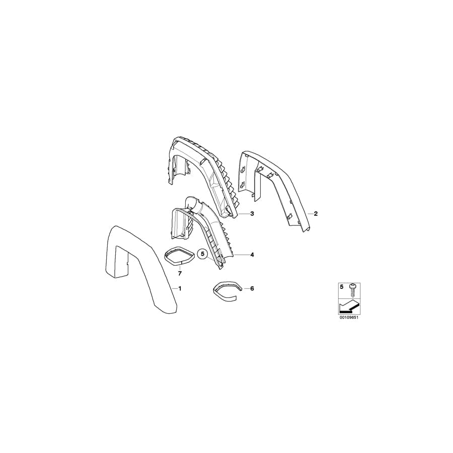 Genuine BMW 51438035370 E85 Bracket Right (Inc. Z4 3.0si, Z4 2.5i & Z4 2.5si)