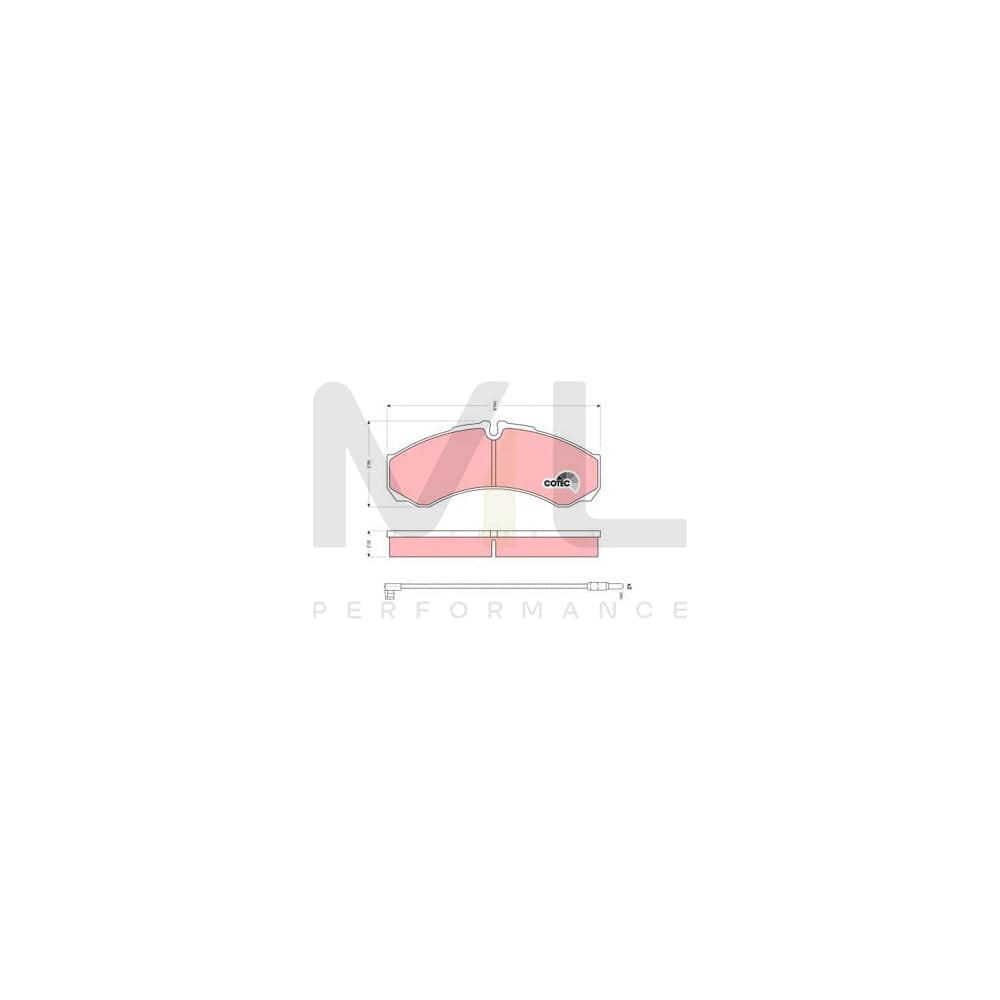 TRW Cotec Gdb1609 Brake Pad Set Incl. Wear Warning Contact