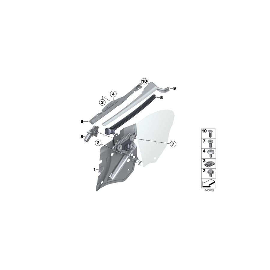 Genuine BMW 51377221320 F12 Outer Weatherstrip, Right CHROM (Inc. 650iX 4.0, 650iX & M6)
