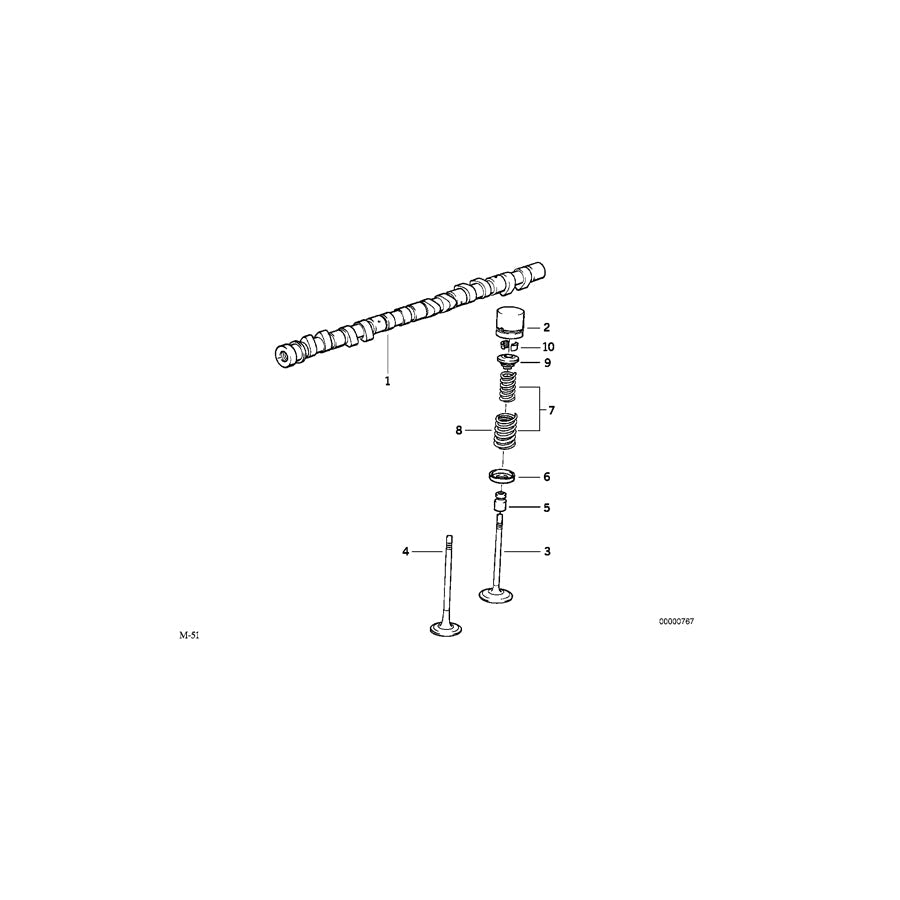 Genuine BMW 11342244555 E36 E34 Intake Valve 36,0/6,97mm (Inc. 325td & 525tds)