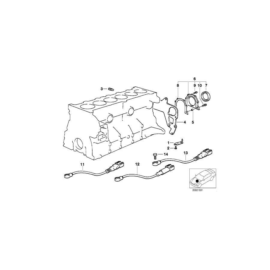 Genuine BMW 11427741148 Oil Spraying Nozzle S50B32 (Inc. E36 M3 Gr.A)