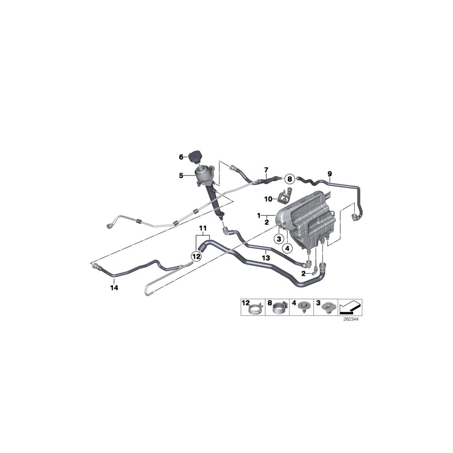 Genuine BMW 17137616202 F11 F12 Cover (Inc. 650iX)