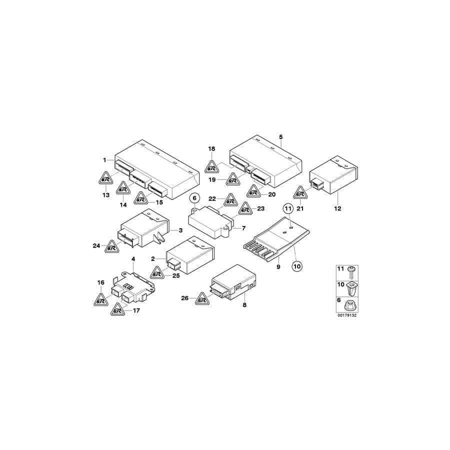 Genuine BMW 61356900715 E46 Holder (Inc. 325i, 320i & 318d)