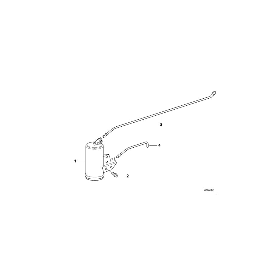 Genuine BMW 16131181020 E36 Vent Pipe AKF (Inc. M3)